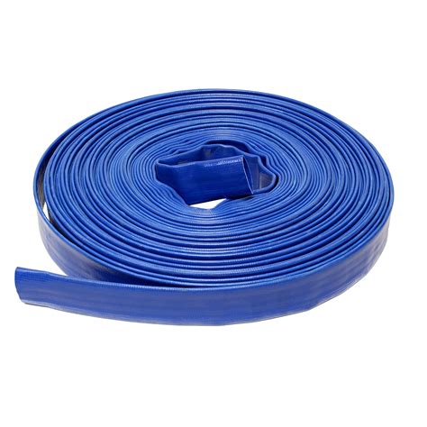 Bisupply Discharge Hose 1 In By 100 Ft Flat Lay Pvc Sump Pump