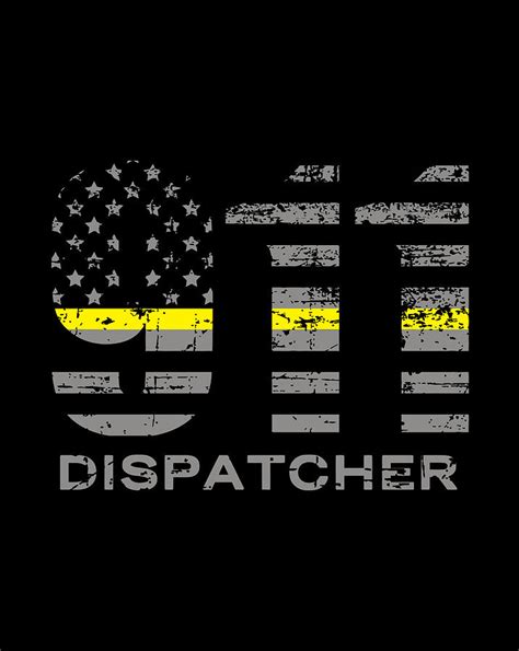911 Dispatcher Thin Yellow Line Flag Digital Art By Sue Mei Koh