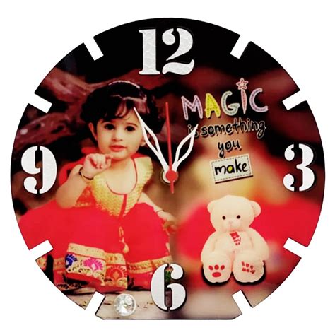 vhpc 40 sublimation hardboard clock photo frame size 7 6 x 7 3 inch dia x h at rs 125 piece