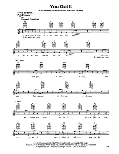 Download Roy Orbison You Got It Sheet Music Chords For Easy Piano Download Pdf Score