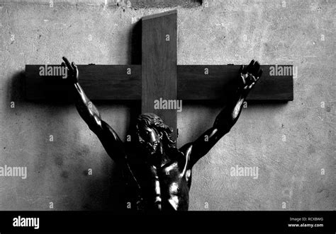 The Crucifixion Of Jesus Christ As A Symbol Of Gods Black And White