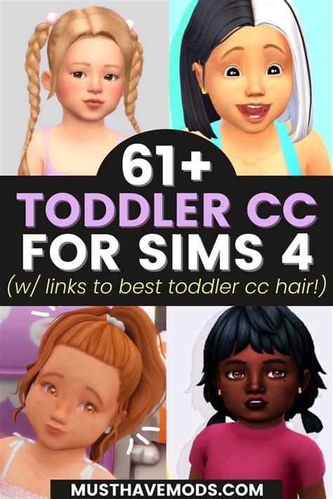 Pin On Sims 4 Cc Toddlers Sims 4 Toddler Mods