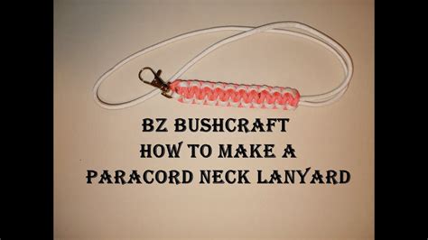 Maybe you would like to learn more about one of these? HOW TO MAKE A PARACORD NECK LANYARD - YouTube