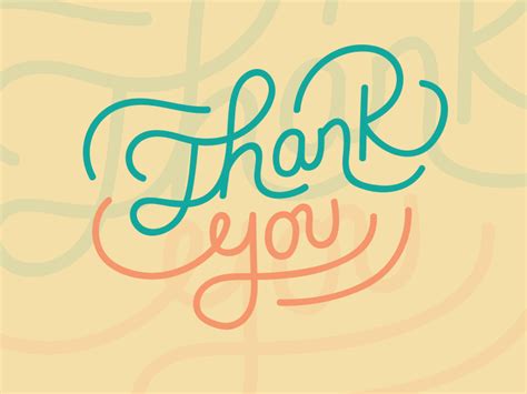 Thank You By Katrina Pacheco On Dribbble