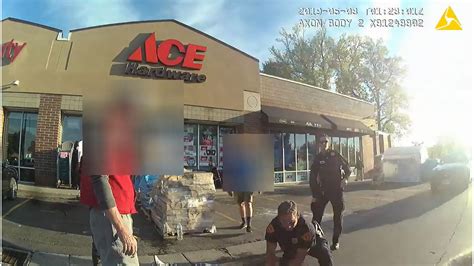 body cam footage released of incident that left shoplifting suspect hospitalized