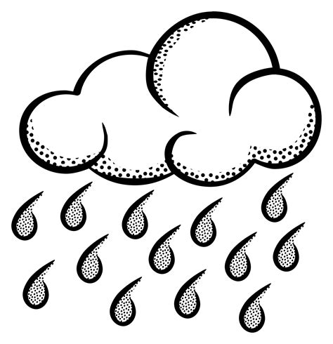 Clipart rain lineart - Cliparting.com