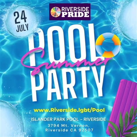Riverside Pride Pool Party Riverside Lgbtq Pride