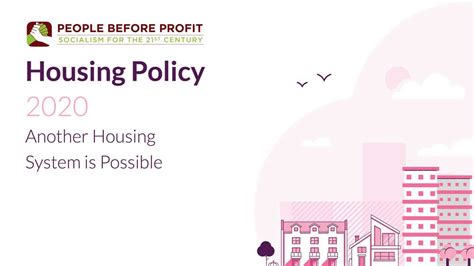 Housing Policy People Before Profit