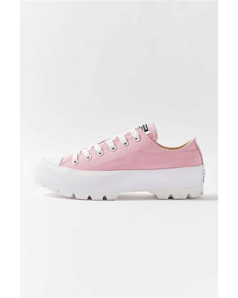 Converse All Star Lugged Ox In Pink Lyst