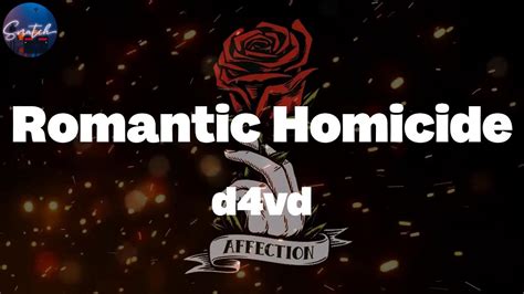 D4vd Romantic Homicide Lyric Video Youtube