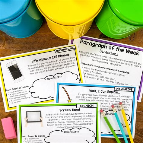 Paragraph of the Week for Writing Practice - One Stop Teacher Shop