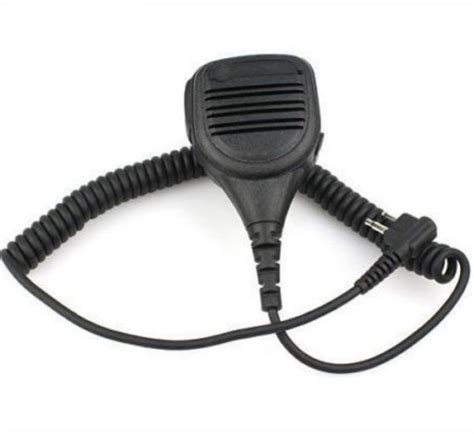 For Motorola 2 Pin Remote Ptt Speaker Mic Gp68 Gp88 Gp88s Gp300 Cp150