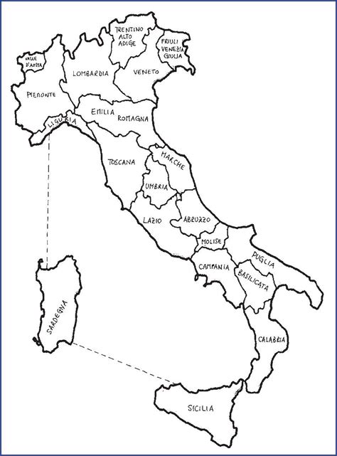 La Cartina Dell Italia Con Regioni Da Stampare E Colorare My Xxx Hot Girl