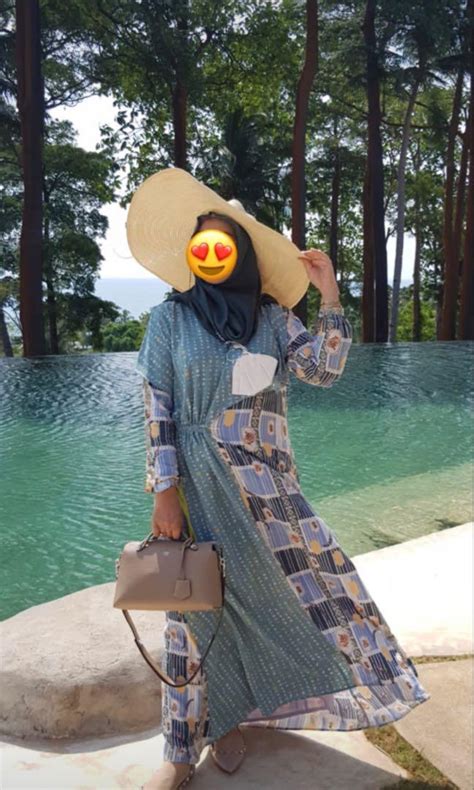 Cleo Dress Navy By Ria Miranda Fesyen Wanita Muslim Fashion Gaun Di