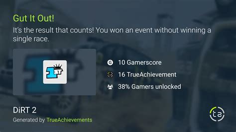 Gut It Out Achievement In Dirt 2