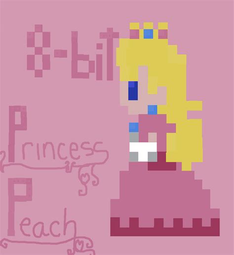 8 Bit Princess Peach By Princesslunanigtmare On Deviantart