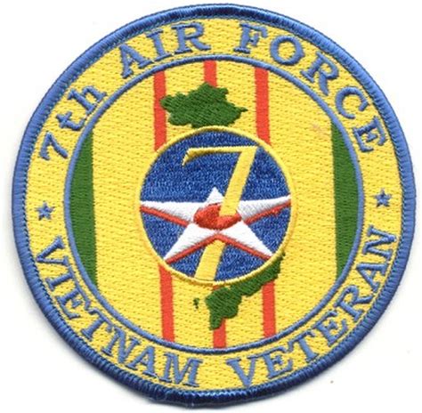 7th Air Force Vietnam Veteran 4 Patch Arts Crafts And Sewing