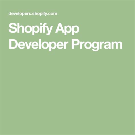 Check spelling or type a new query. Shopify App Developer Program | Development, App ...