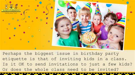 Ppt Childrens Birthday Parties Etiquette Powerpoint Presentation
