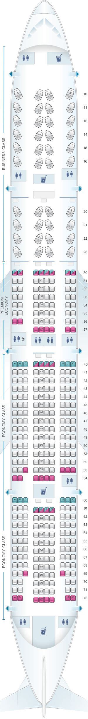Seat Map China Airlines Boeing B777 300er China Airlines Thai