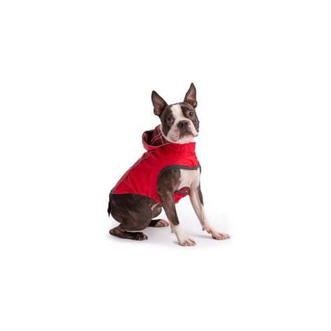 Gf Pet Dog Coat Reversible Raincoat Red Medium Pets West