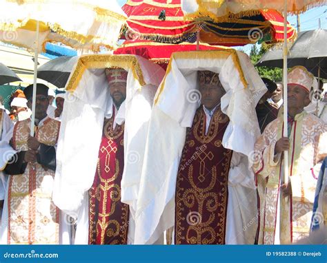 Priests Carrying The Tabot During Timket Editorial Stock Photo Image
