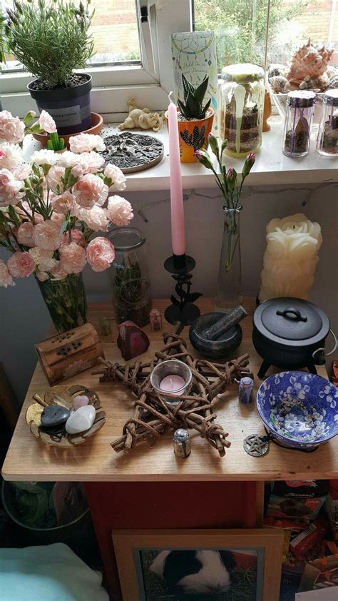 Altar Pinned By The Mystics Emporium On Etsy Autel Wiccan Magick