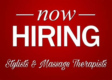 Were Now Hiring For 2017 Apply In Person How To Apply Massage Therapist Therapist