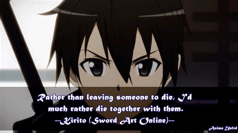 My Anime Review Sword Art Online Quotes