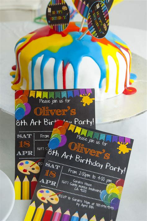 Art Themed Birthday Party Birthday Party Ideas Photo 1 Of 13 Catch