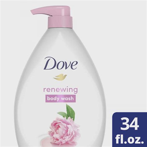 Dove Body Wash With Pump Peony And Rose Oil Cleanser