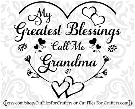 My Greatest Blessings Call Me Grandma Svg What A Joy It Is To Etsy