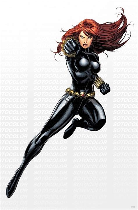 Marvel漫画人物 黑寡妇black Widow插画欣赏3 设计之家