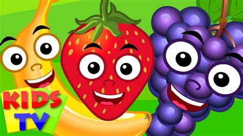 Five Little Fruits Kids Tv Fruits Song Original Nursery Rhymes