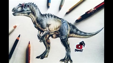 Drawing Allosaurus From Jurassic World Evolution Dibujando Allosaurus De Jurassic World