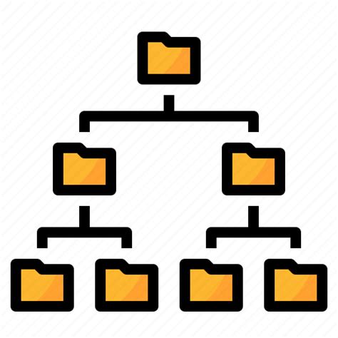 Data Folder Hierarchy Management Structure Icon Download On