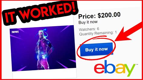 I Bought A Rare Fortnite Account On Ebay And It Worked Fortnite