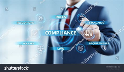 Compliance Rules Law Regulation Policy Business Stock Photo 1155561466