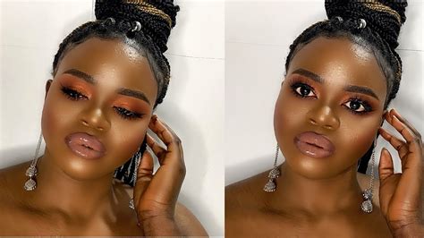Golden Bronze Makeup Tutorial For Dark Skin Youtube