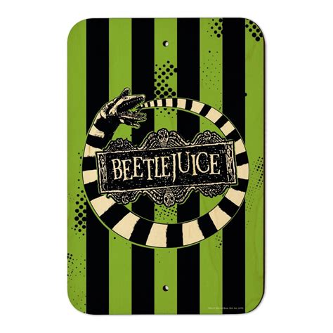 Beetlejuice Beetle Worm Home Business Office Sign