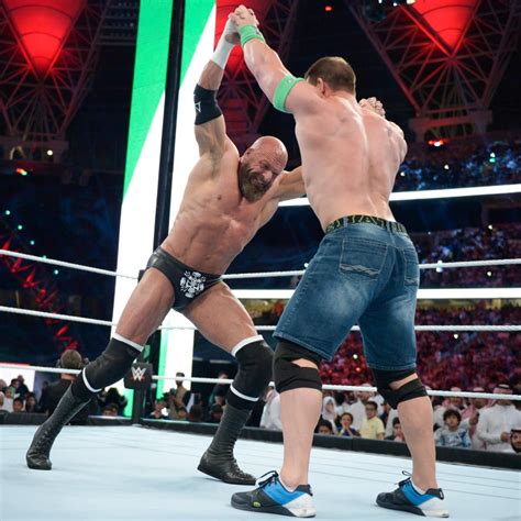 Photos John Cena And Triple H Rekindle Their Rivalry John Cena Triple H Royal Rumble