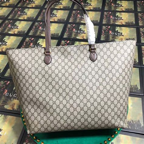 Gucci Gg Women Ophidia Gg Large Tote Brown Lulux
