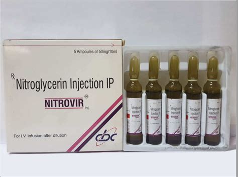 Nitroglycerin Inj At Rs 1000piece Injections In Mumbai Id