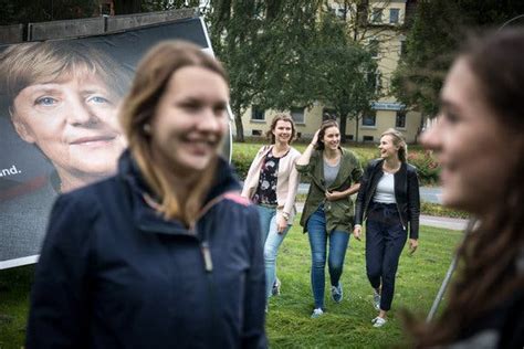 In Angela Merkel German Women Find Symbol But Not Savior The New