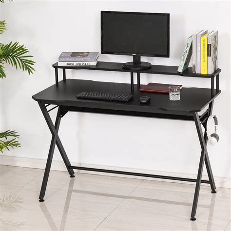 Made in the usa, the kangaroo desktop is made with quality anodized aluminum and steal. HomCom 55 inch Gaming Computer Desk Workstation with ...