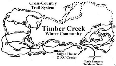 Timber Creek Xc Trail Map Liftopia