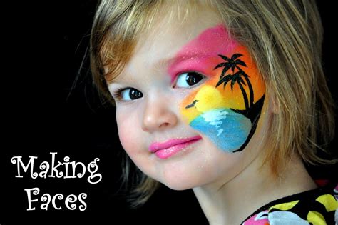 Making Faces Sunset Face Painting Designs Face Painting Face