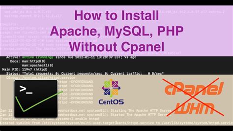 Setup Cent Os Server Without Cpanel Whm Install Apache Mysql Php