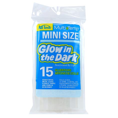 Adtech Glow In The Dark Hot Glue Sticks Mini Size 4 X 28 15 Sticks