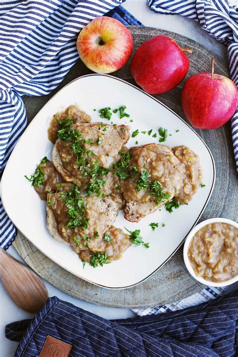 I think you just put them in the pot with the chicken broth they will have to overlap. Instant Pot Pork Chops with Onion-Apple Sauce - Yay! For Food